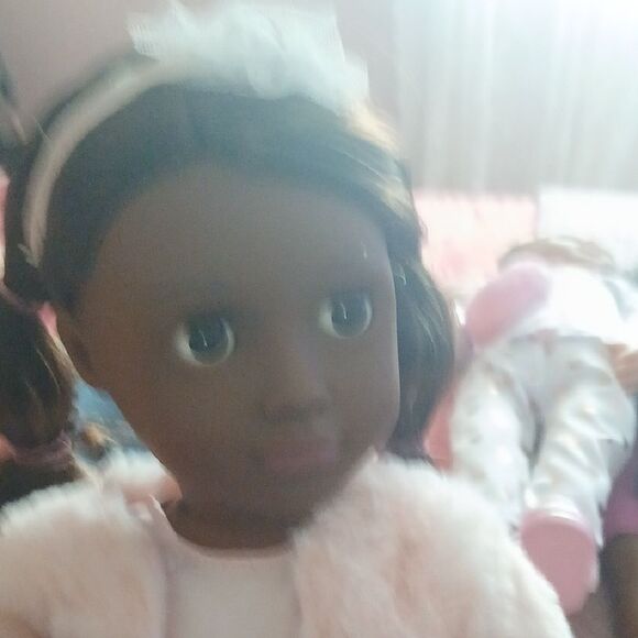 Charming Pink and White Dolls Set - Picture 5 of 8